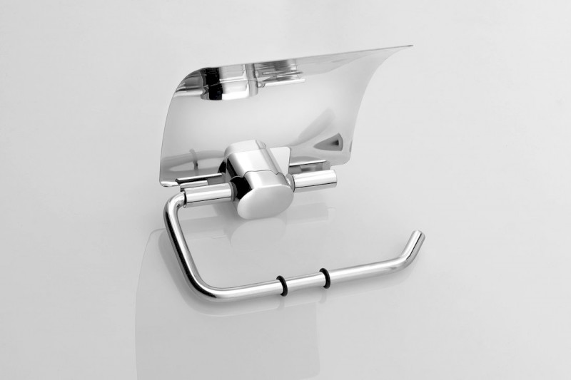 FLORI držák toaletního papíru s krytem, chrom RF007