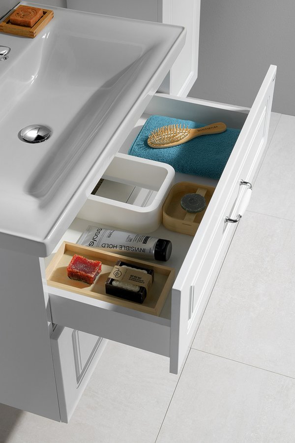 FAVOLO umyvadlová skříňka 76,5x60x44,6cm, bílá mat FV280