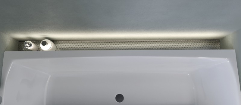 NIX nerezová vanová kapsa, 173cm, instalace do niky 72452