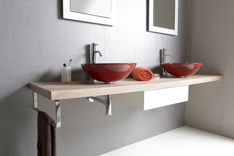 AVICE deska pod umyvadlo 230x50cm, tl.5cm, dub Rover AV234