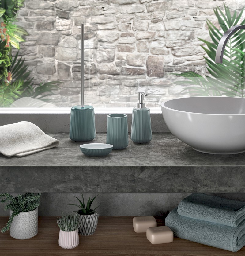 MARIKA sklenka na postavení, azzurro MK9862