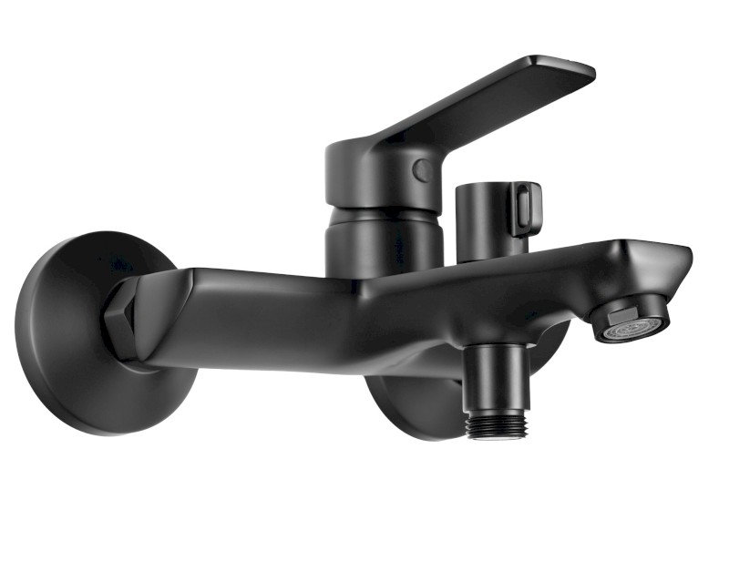SINTRA nástěnná vanová baterie, černá mat SX010B