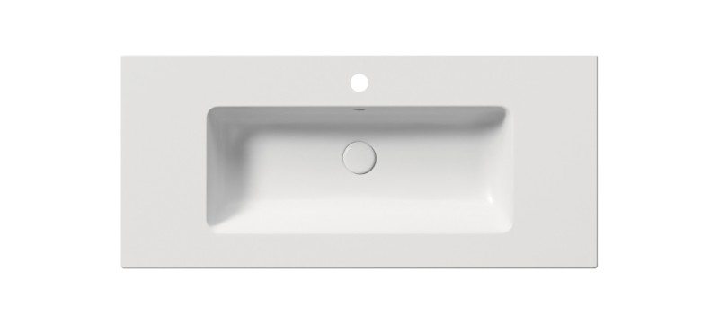 PURA keramické umyvadlo Slim 102x46cm, bílá mat 8886109