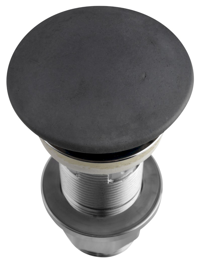 Umyvadlová výpust 5/4“, click-clack, betonová zátka, 10-80mm, antracit mat FG916