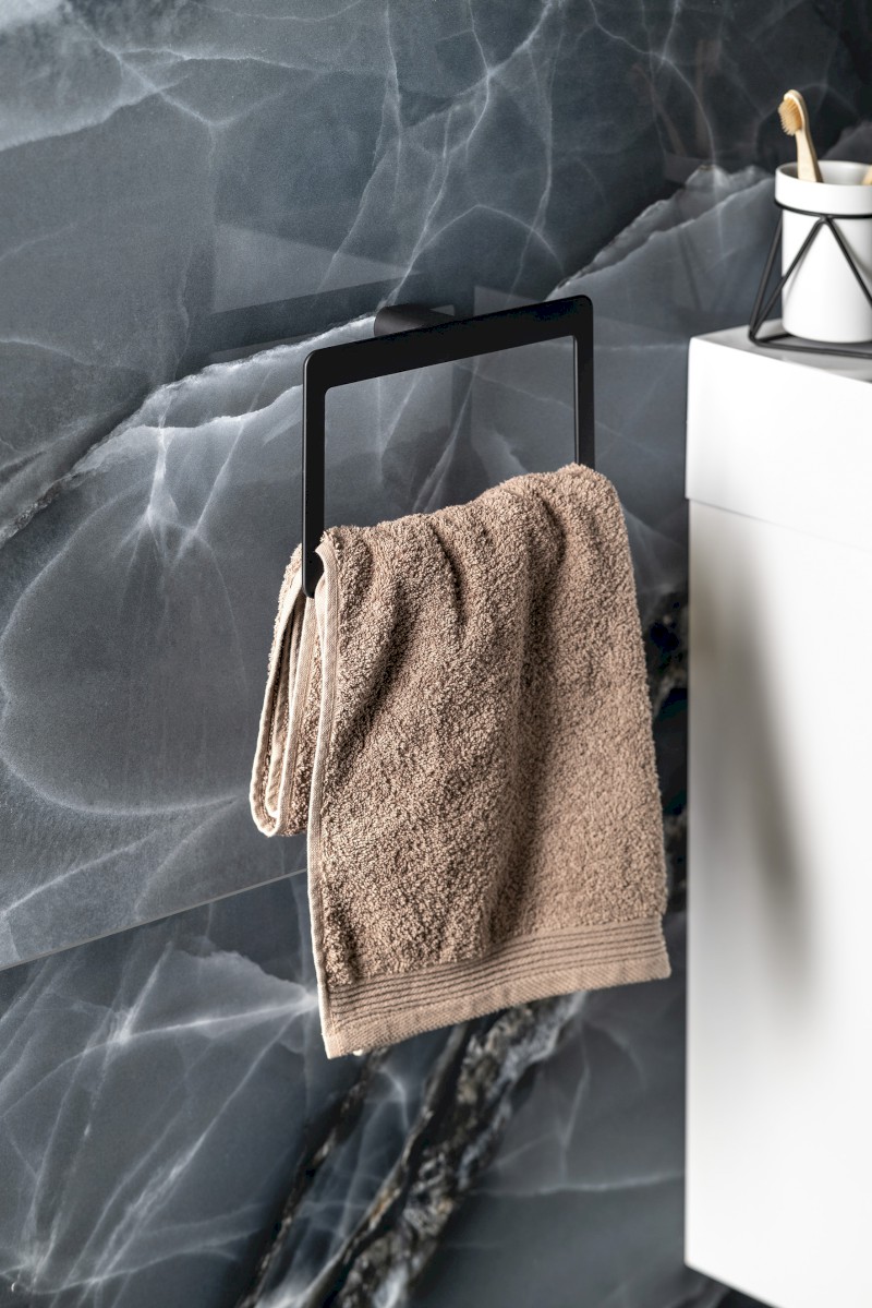 PIRENEI držák ručníků, černá mat PI7014