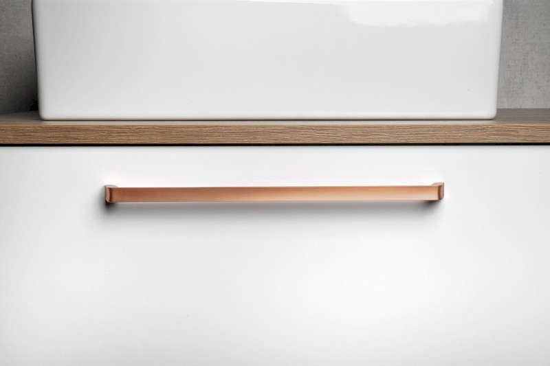 Kovová úchytka, 340,5/320mm, měď mat DM365