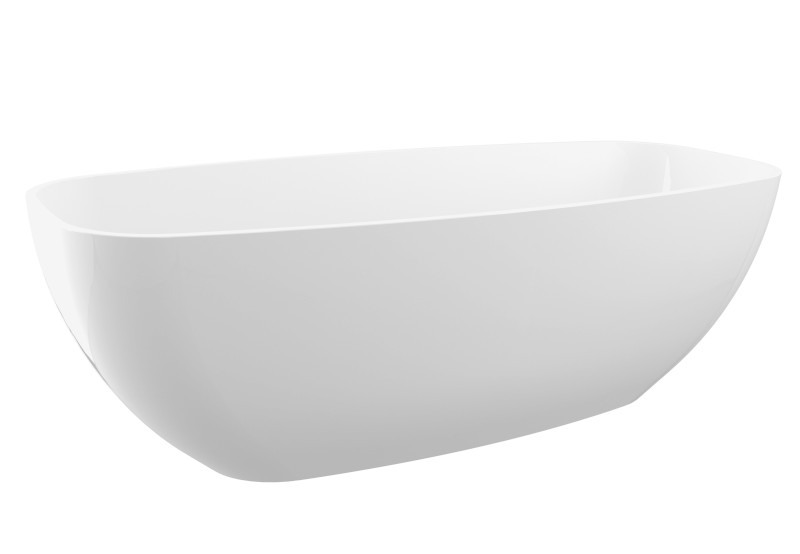 IPANEMA volně stojící vana litý mramor 168x72x49cm, bílá 69911