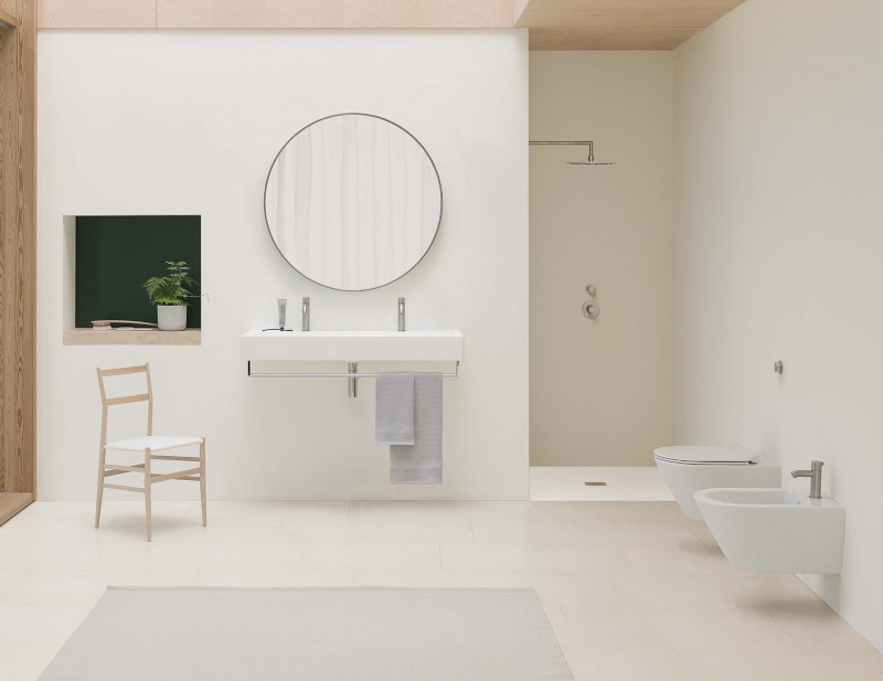 KUBE X bidet závěsný 36x50cm, bílá ExtraGlaze 9464111