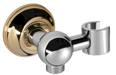 ANTEA držák sprchy s vyústěním, chrom/zlato 981R2