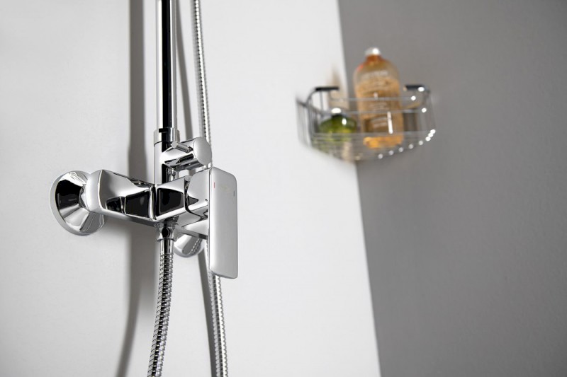 FACTOR sprchový sloup s pákovou baterií, chrom FC960