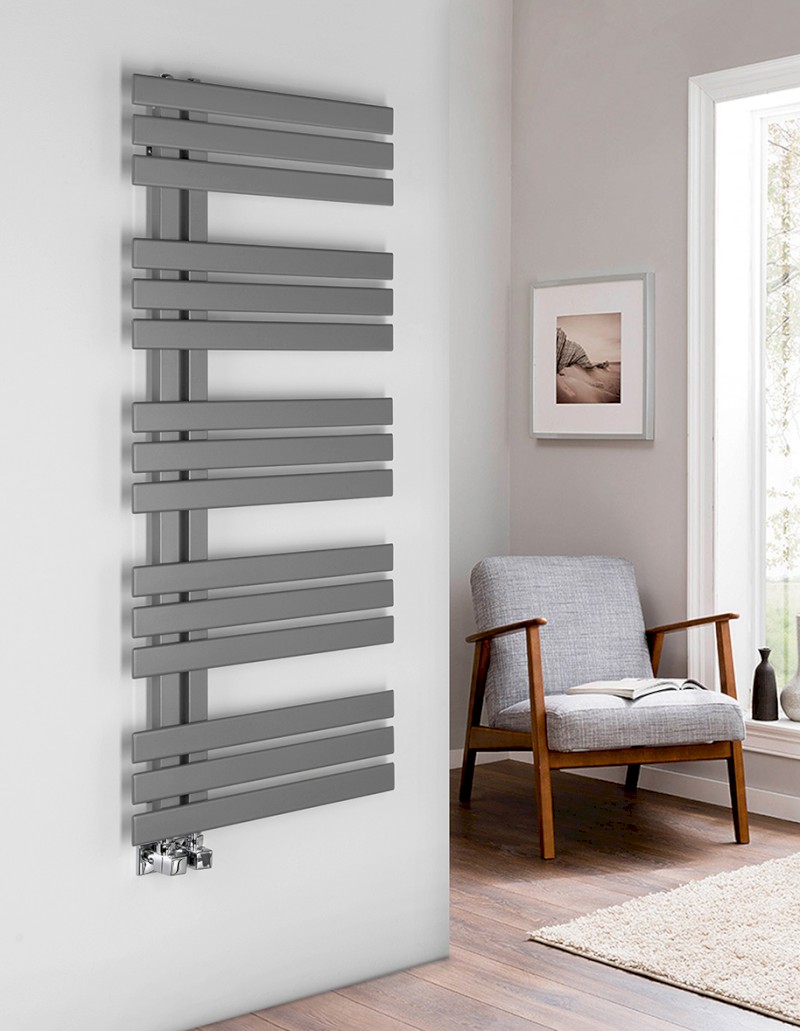 SILVANA otopné těleso 500x1236mm, metalická stříbrná IR153