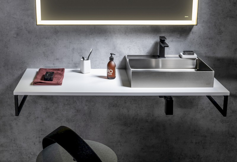 PLATO deska Rockstone 600x24x500mm, bílá mat PL060-0101