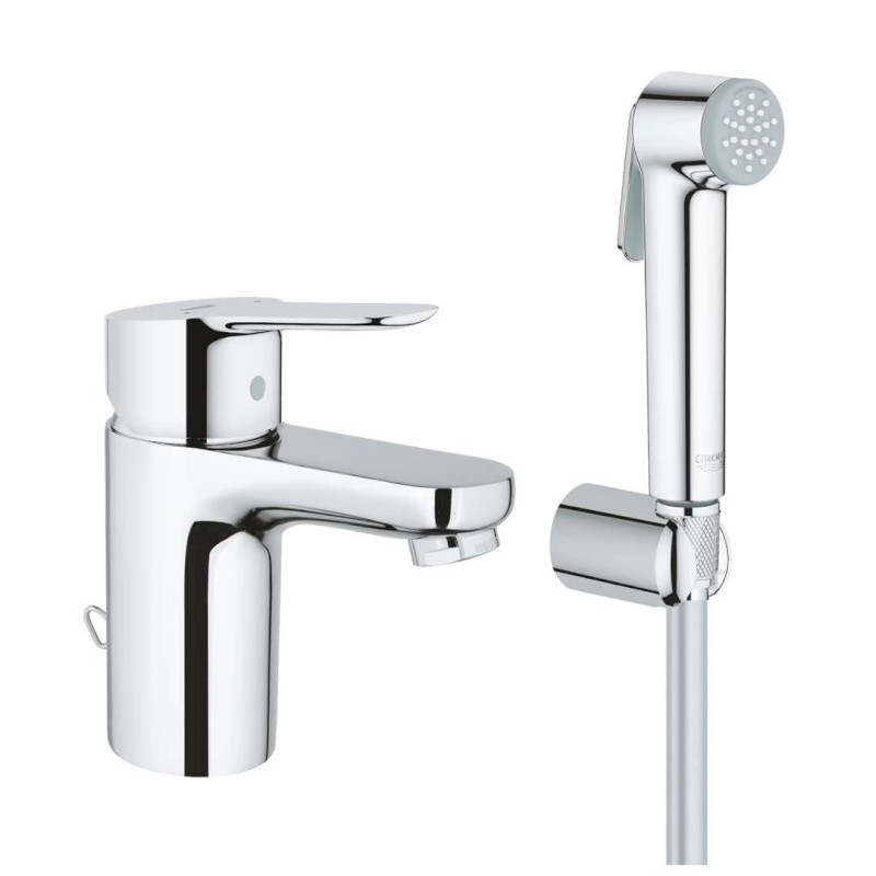 BauEdge Umyvadlová baterie s bidetovou sprškou, chrom GROHE 23757000