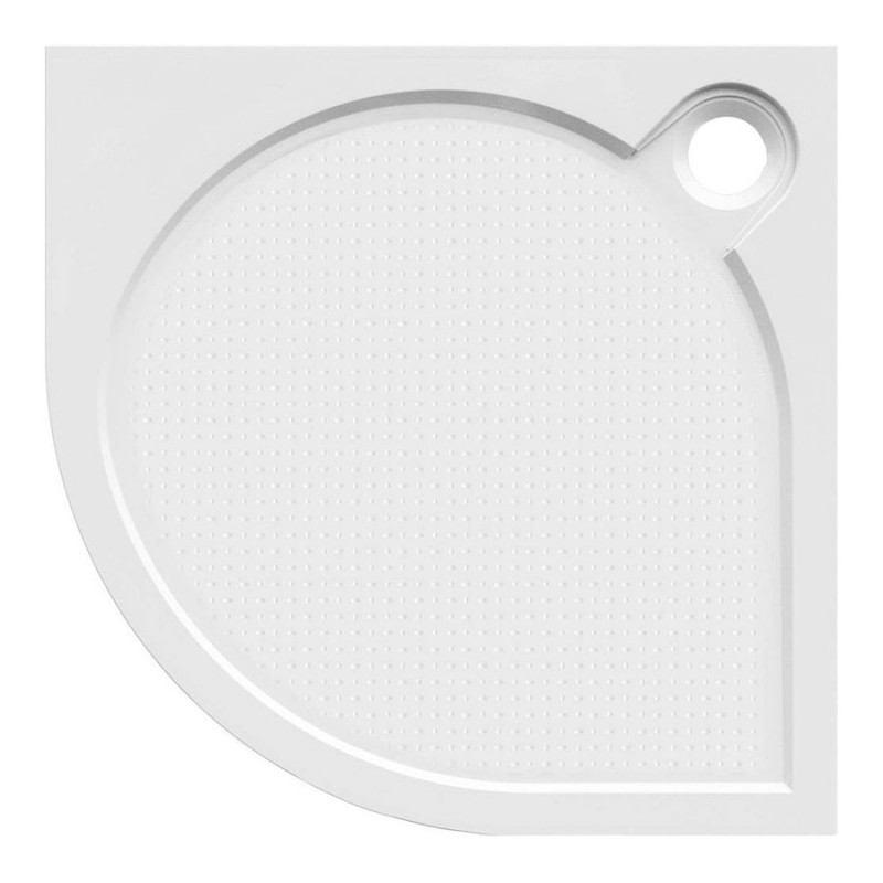 ARCA sprchová vanička z litého mramoru, čtvrtkruh 100x100cm, R550, bílá PA551