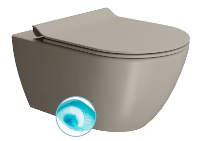 PURA závěsná WC mísa, Swirlflush, 36x55cm, tortora dual-mat 881505
