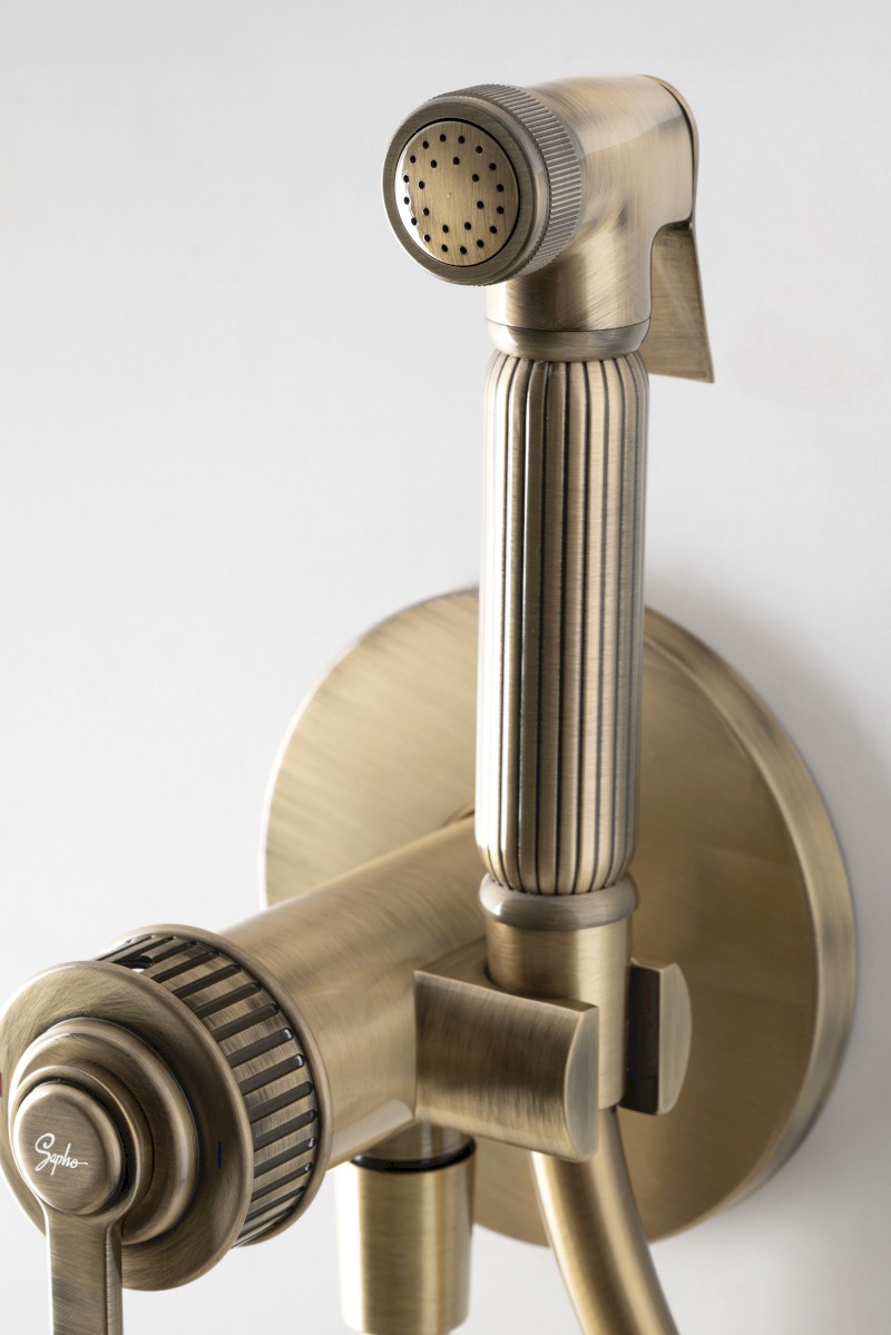 VERSI podomítková bidetová baterie se Stop sprškou, bronz RV013/18