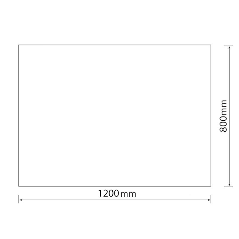 SECA zrcadlo s broušenou hranou 120x80cm, CU free 22500