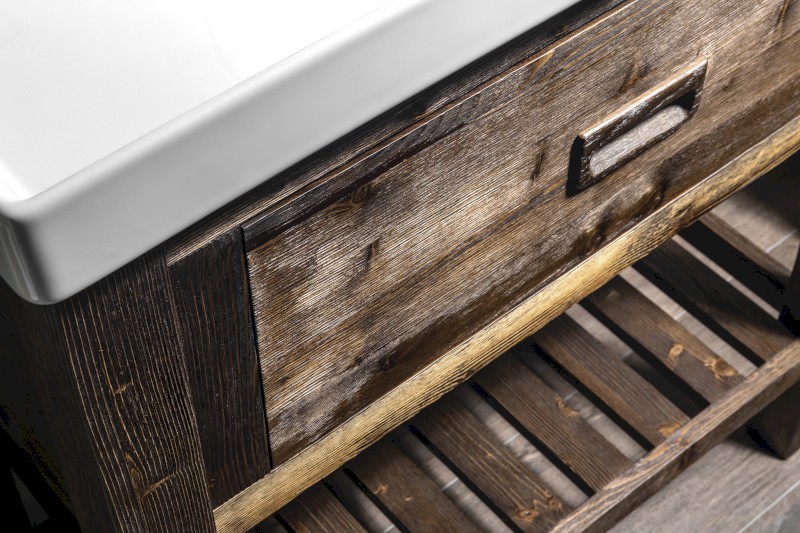 BRAND umyvadlová skříňka 76x83x43cm, mořený smrk BA088S