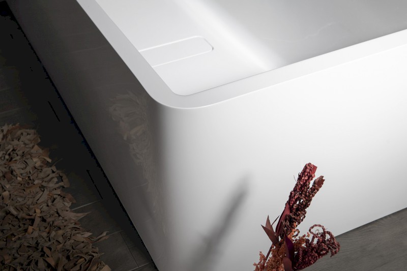 MARLENE CURVE L MONOLITH obdélníková vana 175x75x63cm, bílá 72034MCL