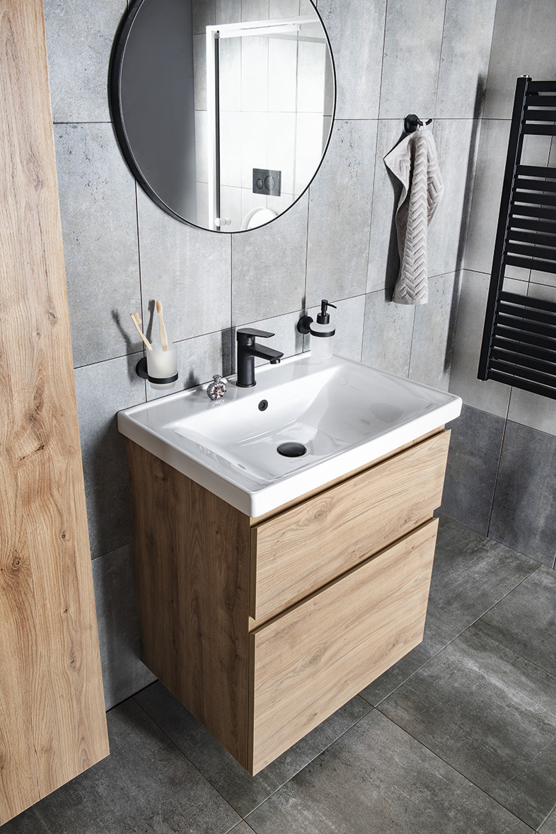 ALTAIR umyvadlová skříňka 67x60x45cm, dub emporio AI370