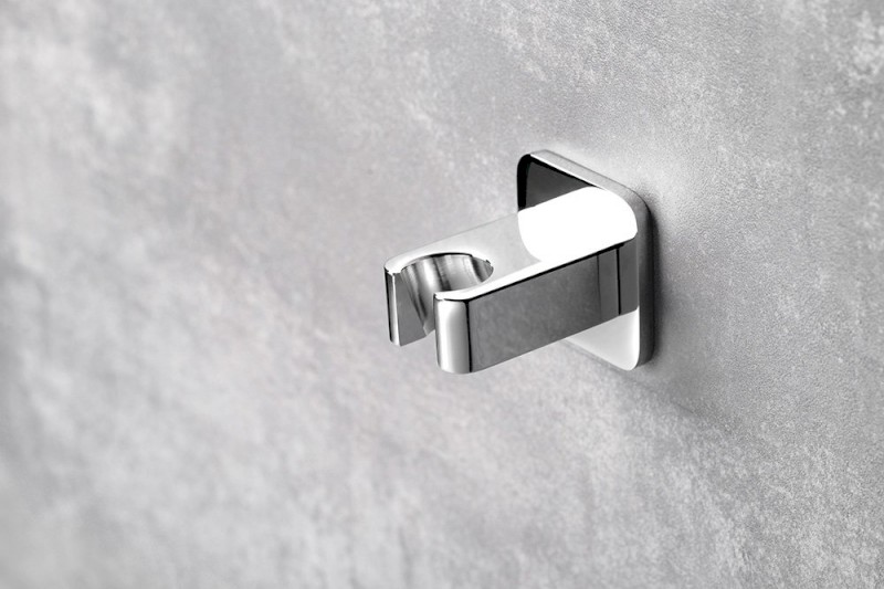 Držák sprchy hranatý, pevný, chrom JM470