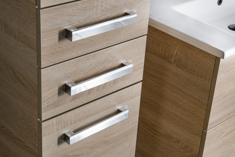 VEGA skříňka vysoká 35x184x31cm, dub platin VG985