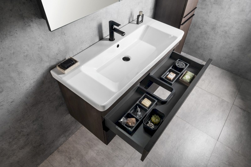 SITIA umyvadlová skříňka 101,4x50x44,2cm, 2xzásuvka, borovice rustik SI105-1616