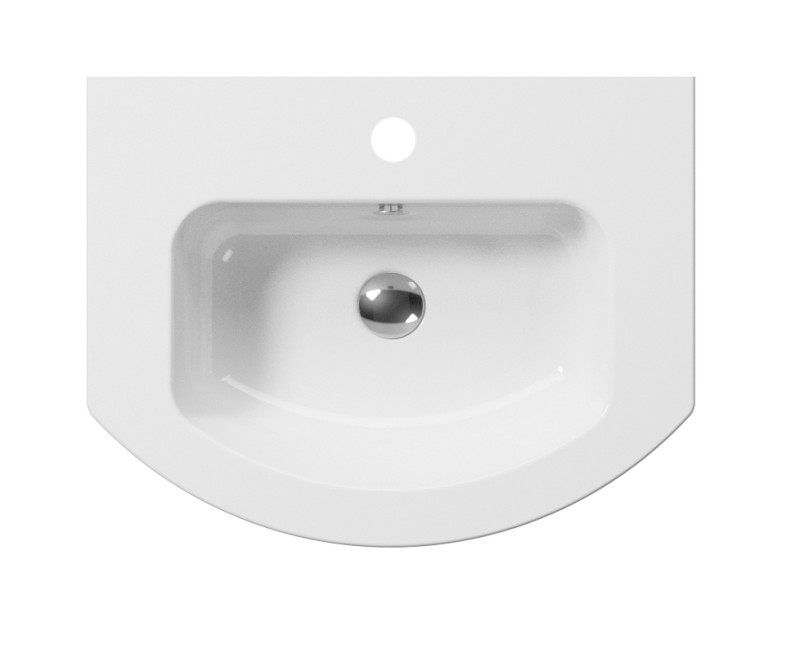 PURA keramické umyvadlo Slim oblé 62x48cm, bílá ExtraGlaze 8827111