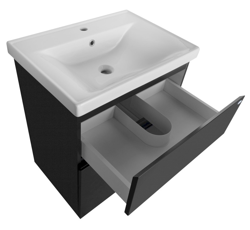 ALTAIR umyvadlová skříňka 61,5x72,5x45cm, černá mat AI665