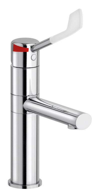 LEA stoj. um. baterie vysoká, otočná hubice, lékařská páka, chrom LE006