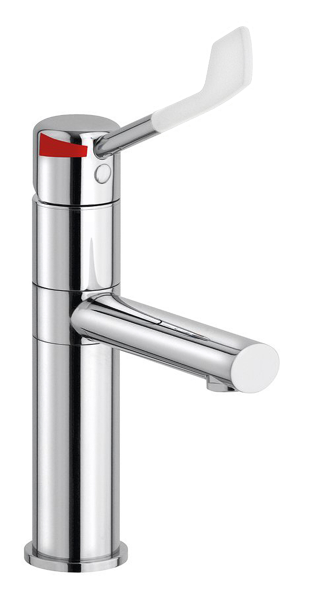 LEA stoj. um. baterie vysoká, otočná hubice, lékařská páka, chrom LE006