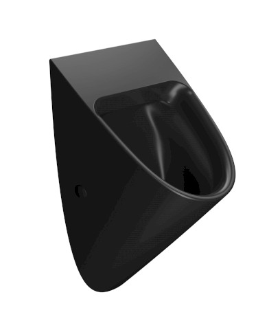 COMMUNITY urinál se zakrytým přívodem vody, 31x54,5cm, černá mat 769526