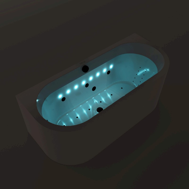 INFINITY HM systém HYDRO AIR, elektronické ovládání, černá mat MHAB