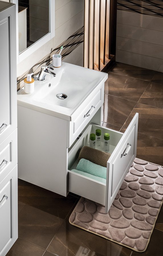 FAVOLO umyvadlová skříňka 61,5x72,5x44cm, bílá mat FV265