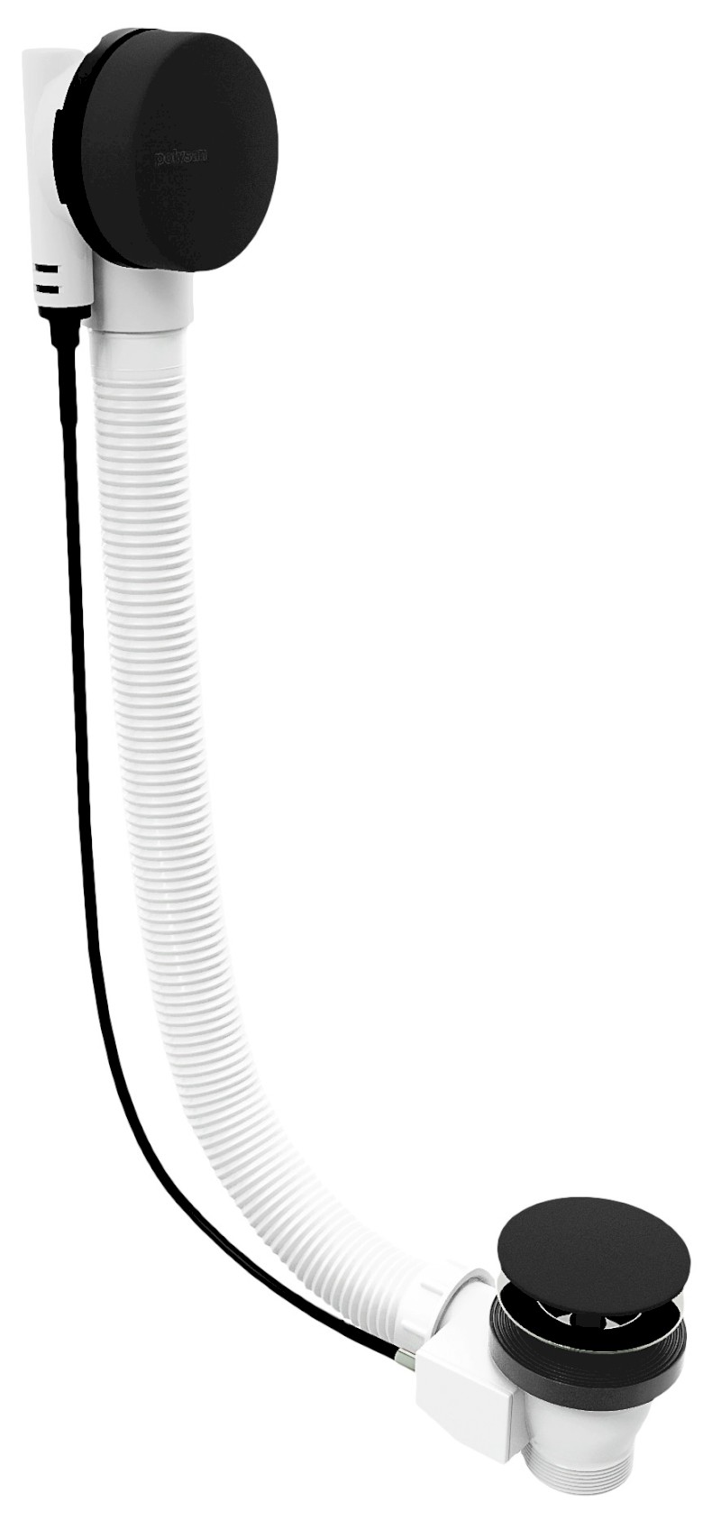 Vanová souprava, bovden, délka 1000mm, zátka 72mm, černá mat 71854.21