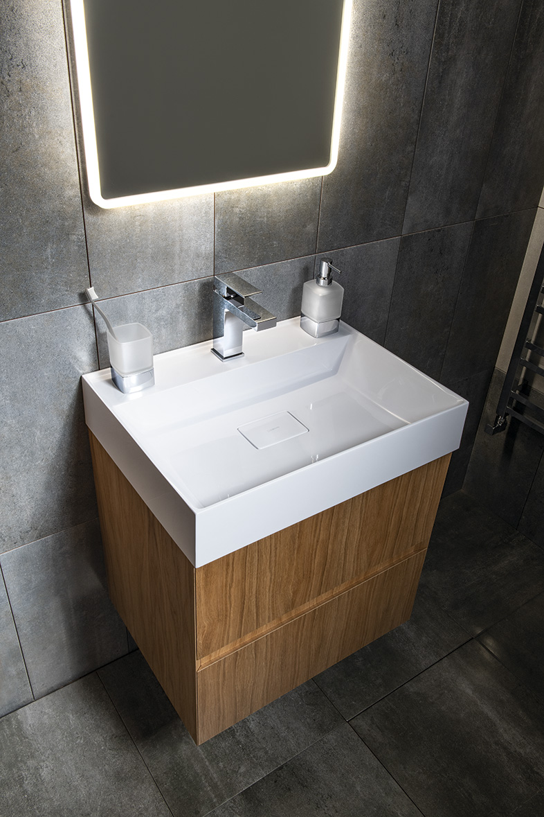 FILENA umyvadlová skříňka 67x51,5x43cm, dub FID1270D