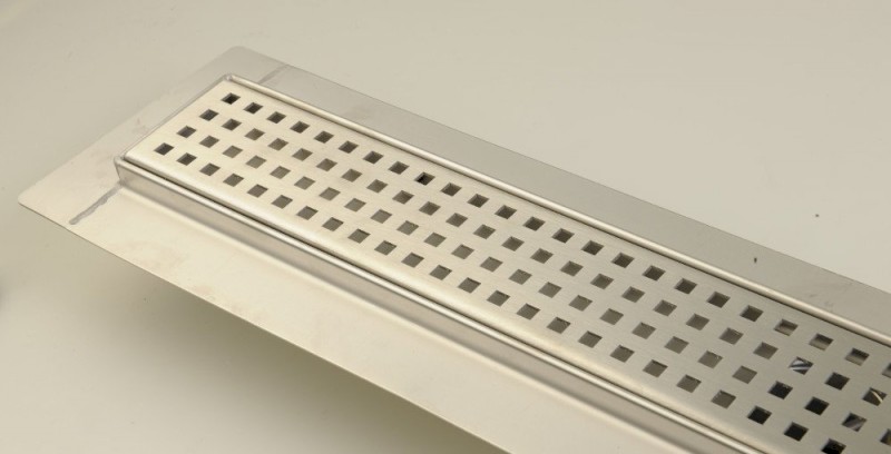 MANUS QUADRO nerezový podlahový žlab s roštem, L-1250, DN50 GMQ38