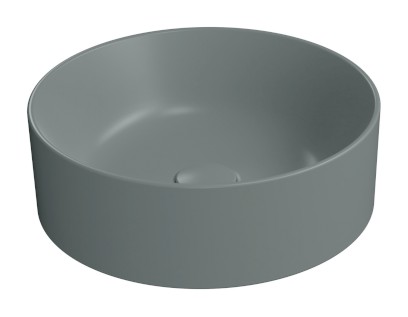 KUBE X keramické umyvadlo na desku, průměr 40cm, agave mat 942604