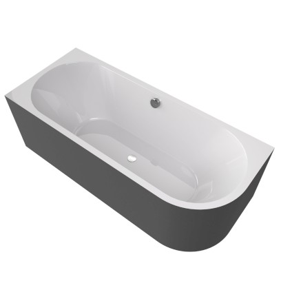 VIVA L MONOLITH asymetrická vana 180x75x60cm, bílá/carina 72099M.41