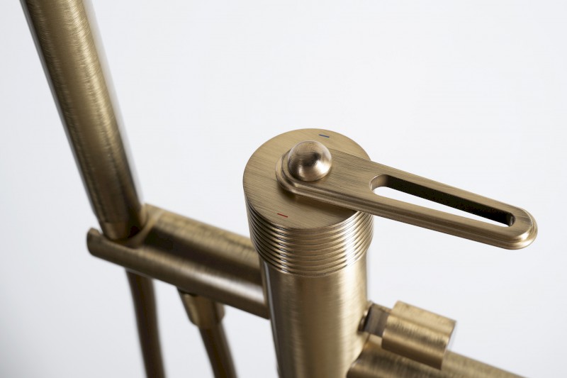 BEBÉ vanová baterie s připojením do podlahy, bronz BB021/18