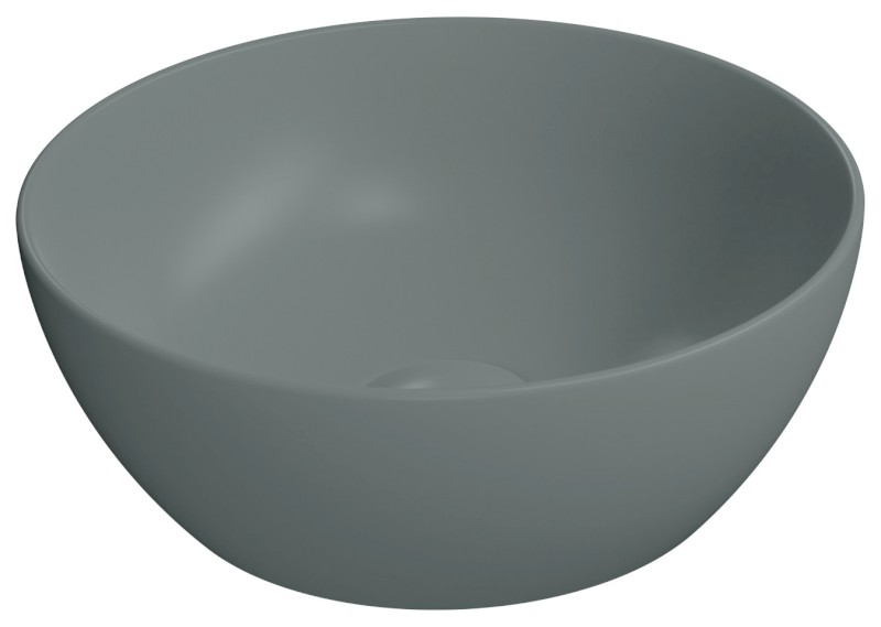 PURA keramické umývátko na desku, průměr 32cm, agave mat 885404