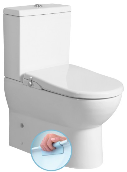 JALTA WC kombi s funkcí bidetu Clean Star,  Rimless, spodní/zadní odpad, bílá LB402-1