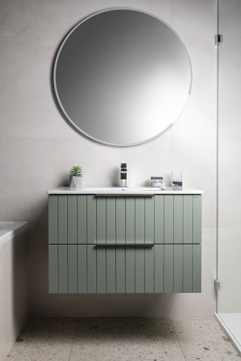 CIRASA STRIP umyvadlová skříňka 99,8x52x46cm, verde CR100-4444S