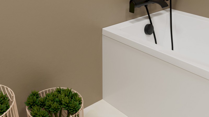 UNIVERSAL rohový panel 130x70x52cm, L/R 30241