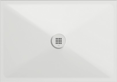 Keramická sprchová vanička, obdélník 100x70x2cm, bílá mat 46100709