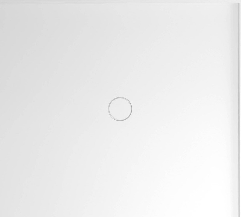 MIRAI sprchová vanička z litého mramoru, obdélník 100x90x1,8cm, pravá, bílá 73172