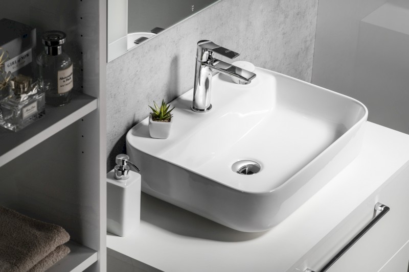 GARDA keramické umyvadlo na desku, 50x40 cm, bílá AR452