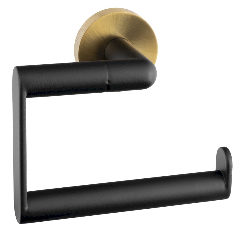 LARISSA držák toaletního papíru, černá/zlato mat WS017BG