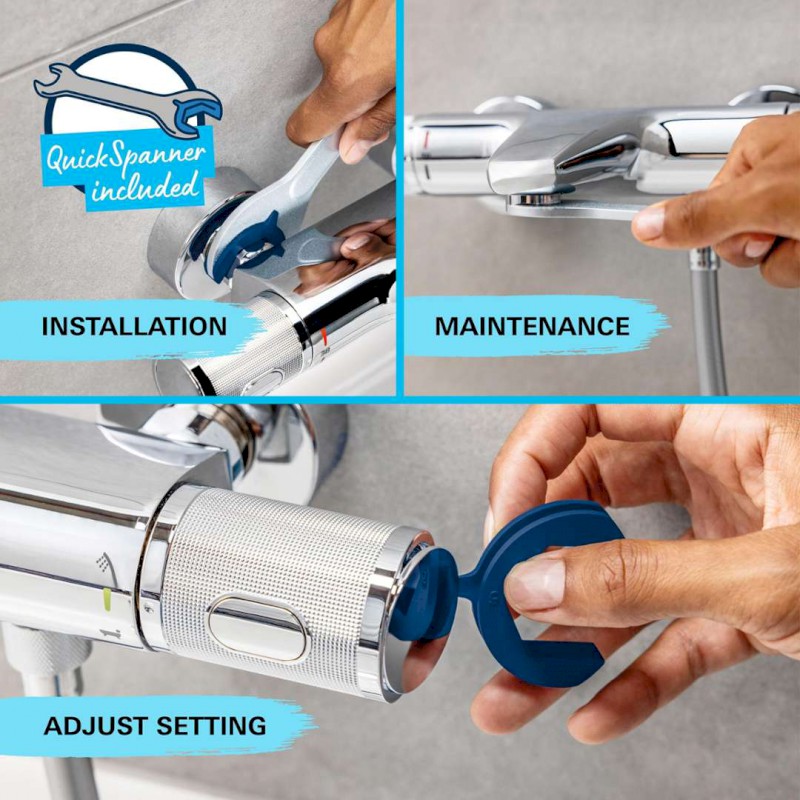 Precision Flow Sprchový set s termostatem, chrom GROHE 34800001