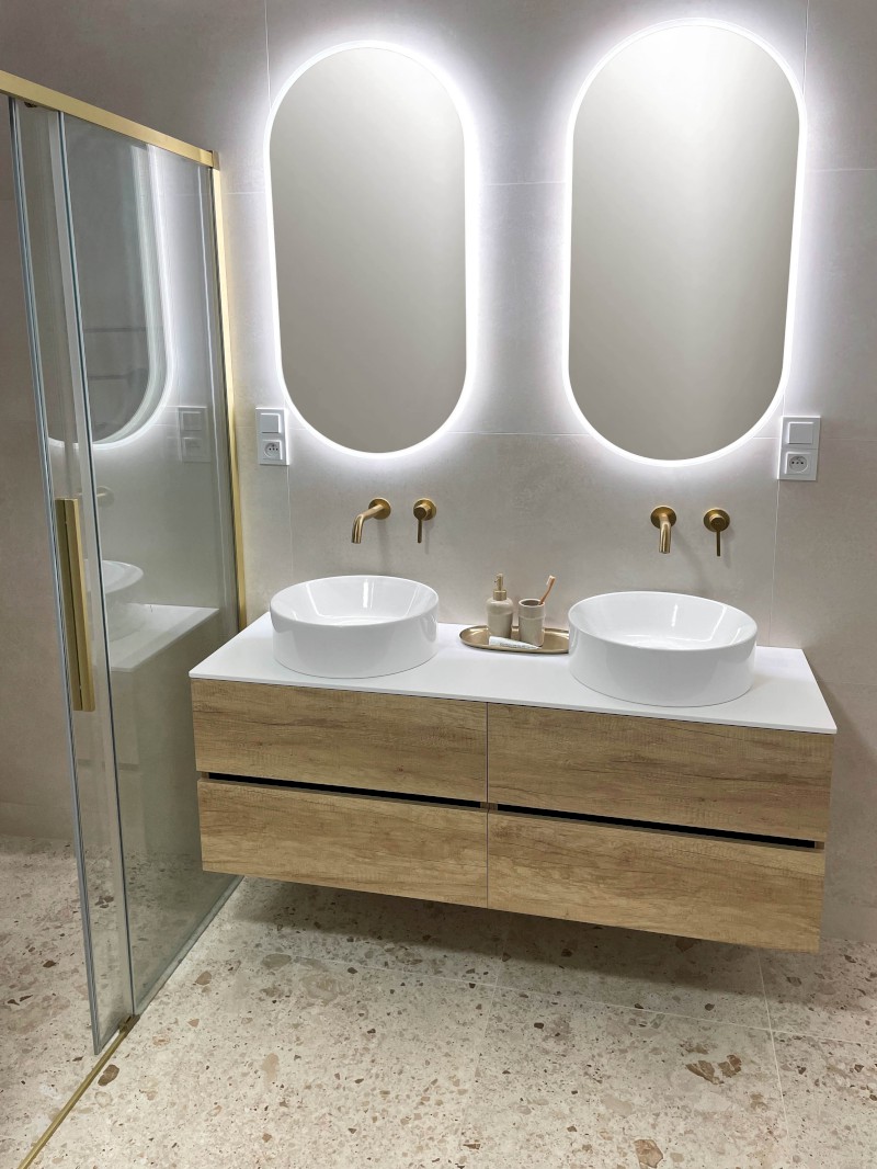 ODETTA umyvadlová skříňka 57x50x43,5cm, dub alabama DT060-2222